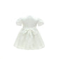 Glamulice White Baby Girl Party Dress Christening Baptism Dresses Lace Princess Bow Formal Gown 0-6 Infant Birthday Wedding Page