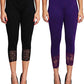 Snowball Lace Capri Combo for Girls | Stylish Net Capris