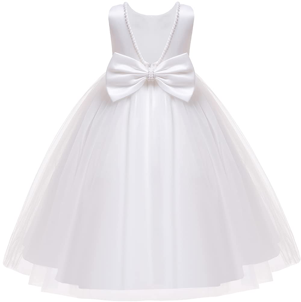 Jup'Elle Toddler Girl Tutu Dresses Wedding Birthday Party Flower Girls Baby Princess Dress Floor Length Size 6T