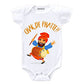 Knitroot Baby Unisex Bodysuit For Infant Half Sleeve White Color Chak De Phatte (69 Months)