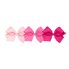 Wee Ones Girls' Medium Bow 3 Pc Set Solid Grosgrain Variety Pack On A Weestay No-Slip Hair Clip - Light Pink, Hot Pink And Shock