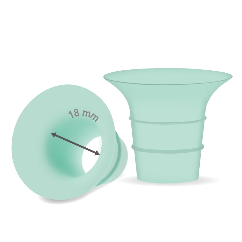 Maymom 18mm Flange Insert Compatible with Elvie Single/Double Electric, Elvie Stride 24mm Wearable Cup, Not Original Elvie Strid