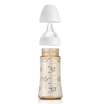 Grosmimi Ppsu Baby Bottle, Bpa Free (10Oz Bear_White)