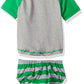 Kiko & Max Boys' Rashguard And Diaper Cover Swim Set, Green Frog, M