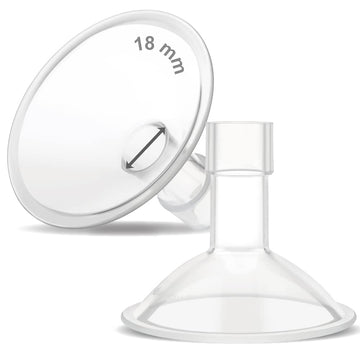 Maymom MyFit Crater Series 18 mm Two-Piece Design Small Breastshield Compatible with Medela Breast Pump Pump Parts; Replace Mede
