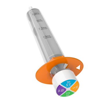 Ezy Dose Kids Baby Oral Syringe & Dispenser, True Easy Design For Liquid Medicine, Easy To Control, 10 Ml/2 Tsp Color Coded, Bpa