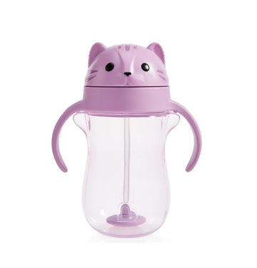Munchkin Any Angle Weighted Straw Trainer Cup, BPA Free, 296 ml, Cat