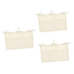 Toyvian 3pcs Double Pocket Nursery Crib Organizer Linen Bedside Hanging Storage Bag for Room Diaper Pouch for Kindergarten Sturd