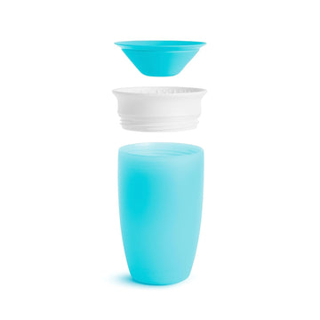 Munchkin Miracle 360 Toddler Sippy Cup, Spill Proof, 10 Ounce, 2 Pack, Blue/Purple