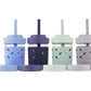 Elk And Friends Kids & Toddler Cups  The Original Glass Mason Jars 8 Oz With Silicone Straws With Stoppers  Smoothie Cups  Spill