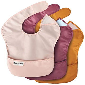 Tiny Twinkle Mess-Proof Baby Bib - Waterproof Bib For Baby Boy Or Girl - Machine Washable - Adjustable Closure - Pvc Bpa & Phtha