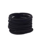 Baby Girls Hair Ties No-Metal Hair Elastics Ponytail Holders Hair Bands (2 Mm X 2.5 Cm,Black)