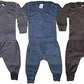 Neelam Boys and Girls Woollen Thermal Inner and Pyjama Set (Multicolour, 34 Years)  Pack of 3