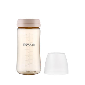 Ppsu All In One Baby Bottle, Ppsu Baby Bottle For Breastfeeding Babies, Anti-Colic Wide-Neck Non-Tip Stable Base, Easy To Clean