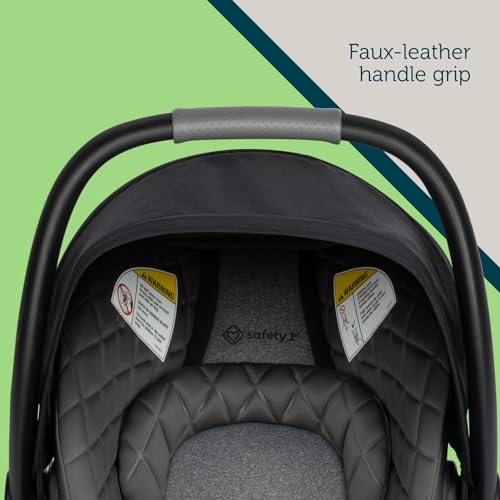 Safety 1?? Onboard Insta-Latch Dlx Infant Car Seat With Base, Baby Car Seat For 4-30 Lbs., Rear Facing Car Seat, Ironbark