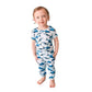 Posh Peanut Baby Rompers Pajamas - Newborn Sleepers Boy Clothes - Kids One Piece Pj - Soft Viscose From Bamboo (Sharks, 9-12 Mon