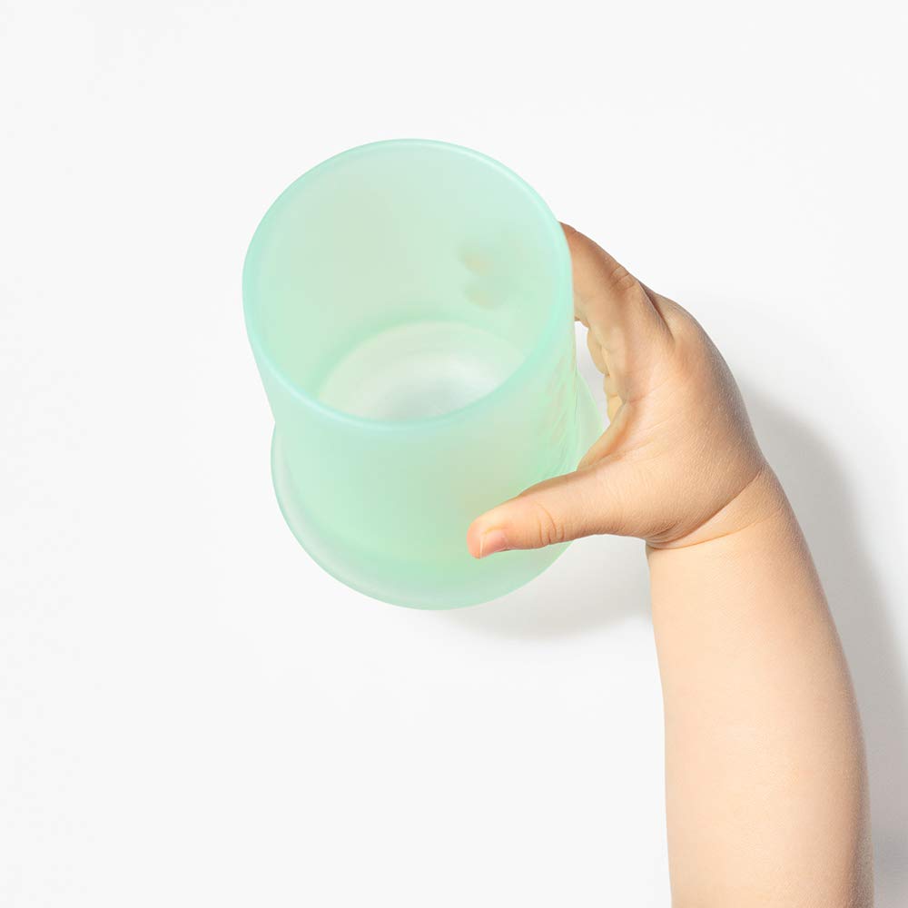 Olababy Silicone Training Cup | Water Drinking Cup For Babies | 6+ Mo Infant To 12-18 Months Toddler | Transition To Sippy Cup F