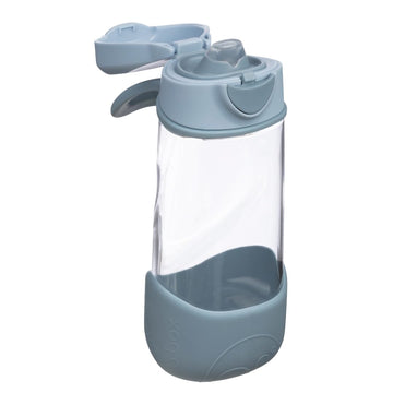 B.Box 15 Oz Sport Spout Kids Water Bottle For School, Sports, Travel, Daycare. Leakproof, Spill Proof, Dishwasher Safe. Easy Gri