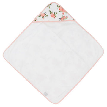 Little Unicorn Cotton Hooded Infant Towel  Watercolor Roses