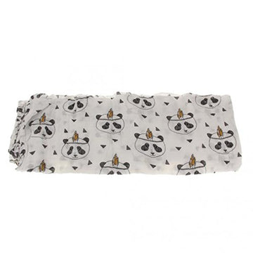 VELURA Cotton Muslin Receiving Blanket Swaddle Bedding Cover for Baby Panda Pattern|1 x Baby Swaddle Blanket|Blankets & Throws| 