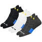 Blitzsox MenS Ankle Length Cotton Blend Socks (Pack Of 3) (BlAthIndLcM_Multicolor)