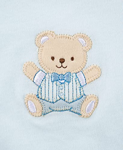 Little Me Baby Boy Newborn Bib And Burp Set, Light Blue, One Size