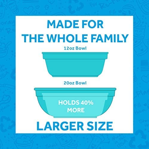 Re-Play Made In Usa Recycled Products - Set Of 4-9' Heavy Duty Environmentally Friendly Dining Plates And 20 Oz. Bowls, Great F