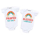 Knitroot Twin Romper  Unisex Baby Kids Onesies, Half Sleeve, White Cotton Bodysuit, Sleepsuit, 03 Months, For Twin Baby Boys &