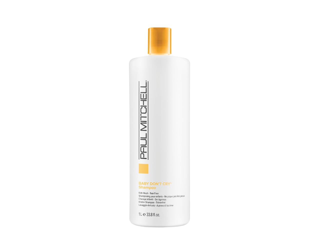 Paul Mitchell Baby Dont Cry Shampoo, Kids Wash, Tear Free, For All Hair Types, 33.8 Fl. Oz.