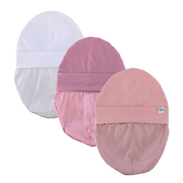 Jersey Beanie Hat For Newborn Baby Boys Girls Silky Satin Lined Hats Bonnet Toddler Infant Little Kids Beanies Caps (0-6M,203 Bu