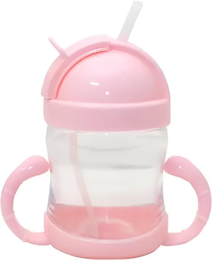 DABHIX Kids Feeding Baby Newborn Drinking Cup with Silicone Soft Tip Straw | BreakProof Toddler Sippy Water Bottle | Leak Resis