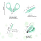 Baby Nail Trimmer Electric-12 in 1 Baby Nail Clippers Safe Baby Nail File Kit with a Nail Clipper, Scissor, Tweezers, and Nail F