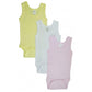 Bambini Three Pack  100% Cotton Rib Knit Tank Top Onezie (Medium, Girls 108M)