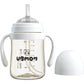 UBMOM No-spill, Backflow prevention Sippy Cup with Straw, PPSU Learner Cup with Handle for Baby and Toddlers, BPA free, 6.76oz (