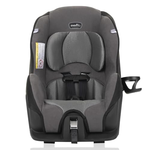 Evenflo Tribute Lx 2-In-1 Lightweight Convertible Car Seat, Travel Friendly (Saturn Gray)