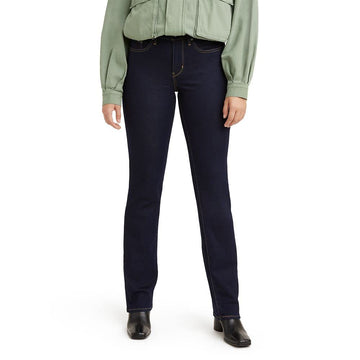 Levis Womens 314 Shaping Straight Jeans, Darkest Sky - Dark Indigo, 27