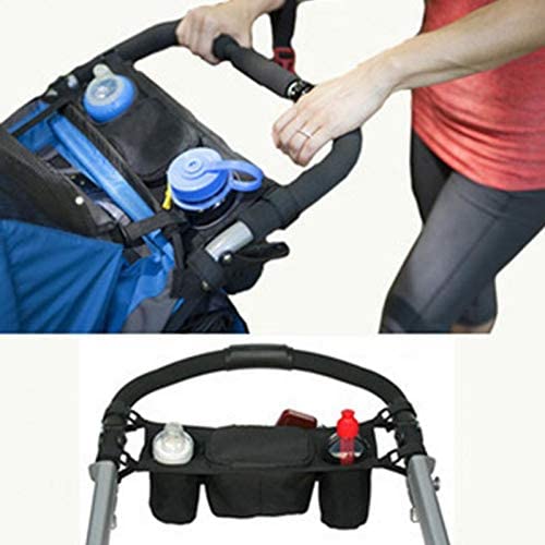 Ubervia Organisers  Baby Stroller Organizer Cooler and Thermal Bags for Mum Hanging Carriage Pram Buggy Cart Bottle Bags Stroll