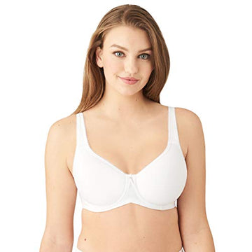 Wacoal Womens Plus-Size Basic Beauty Contour Bra, White, 34Ddd