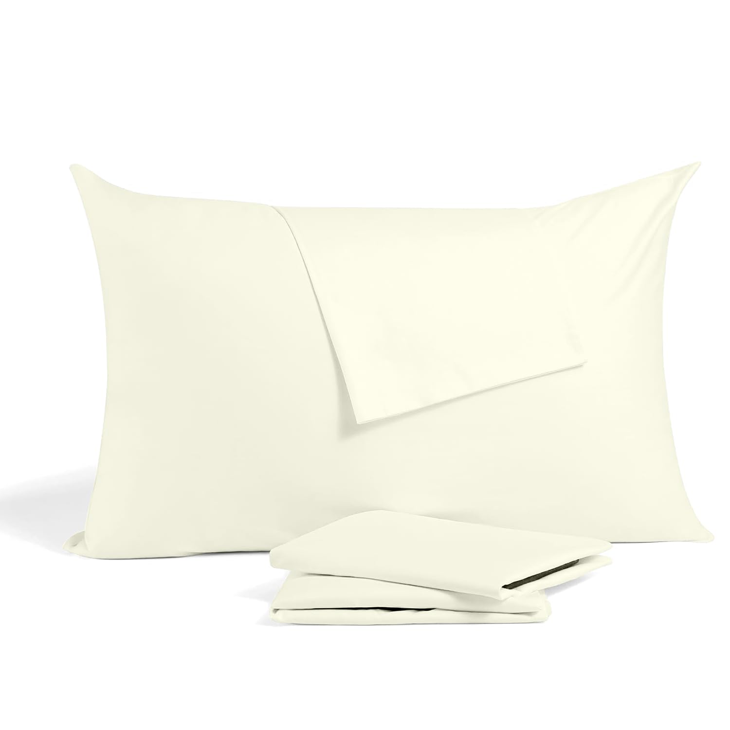 Toddler Travel Small Pillow Cases 12X16 With Zipper Closure Pillowcase Pack Of 2, 500 Thread Count 100% Soft Egyptian Cotton Dec