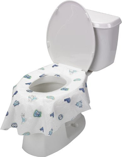Potty Shields Toilet Seat Covers Disposable (12 Pack) - Xl Waterproof Toilet Cover For Toddlers, Kids & Adults - Portable & Indi