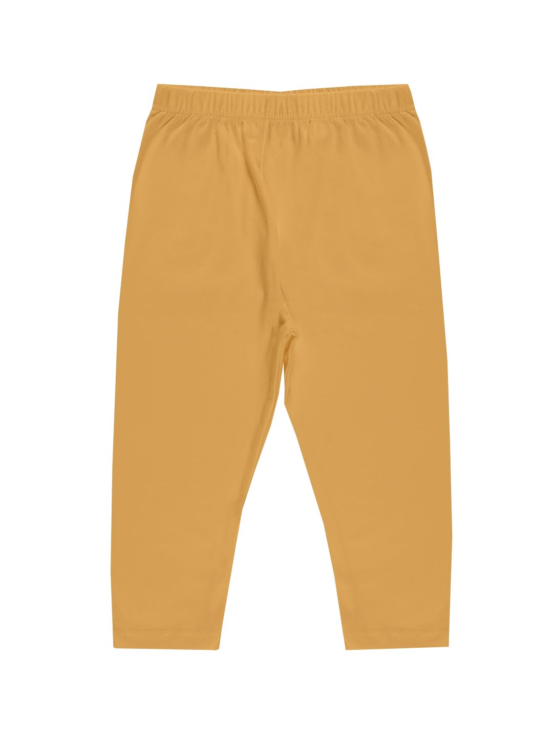 KiddoPanti Girls Solid Capri Length Legging, Skin, 1214Y