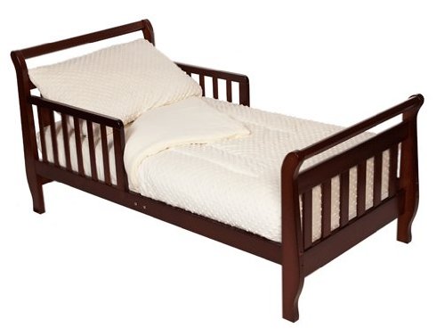 American Baby Company Heavenly Soft Minky Dot Chenille Toddler Bedding Set, Cream, 4 Piece