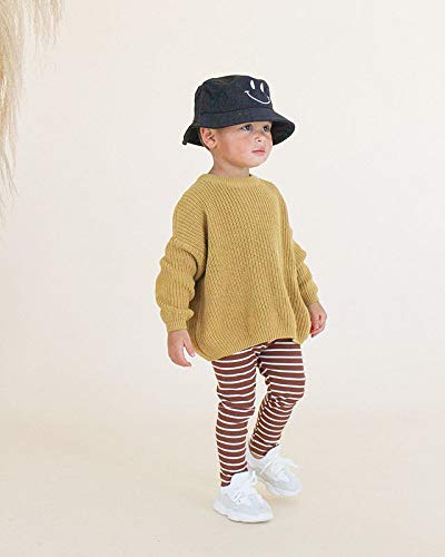 Infant Toddler Baby Girl Boy Knit Sweater Pullover Sweatshirt Warm Long Sleeve Shirt Tops Knitted Fall Winter Clothes (Yellow, 4