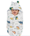 SMILE BABY Kids Swaddle Wrap for Newborn Kids Muslin Sleeping Bag Blanket All Season Soft Breathable Infant Swaddle Wrapper Rece