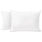 Tillyou Toddler Pillowcase 2 Pack With Zipper,Silky Soft Microfiber 13' X 18' Kids Travel Pillow Cases,White