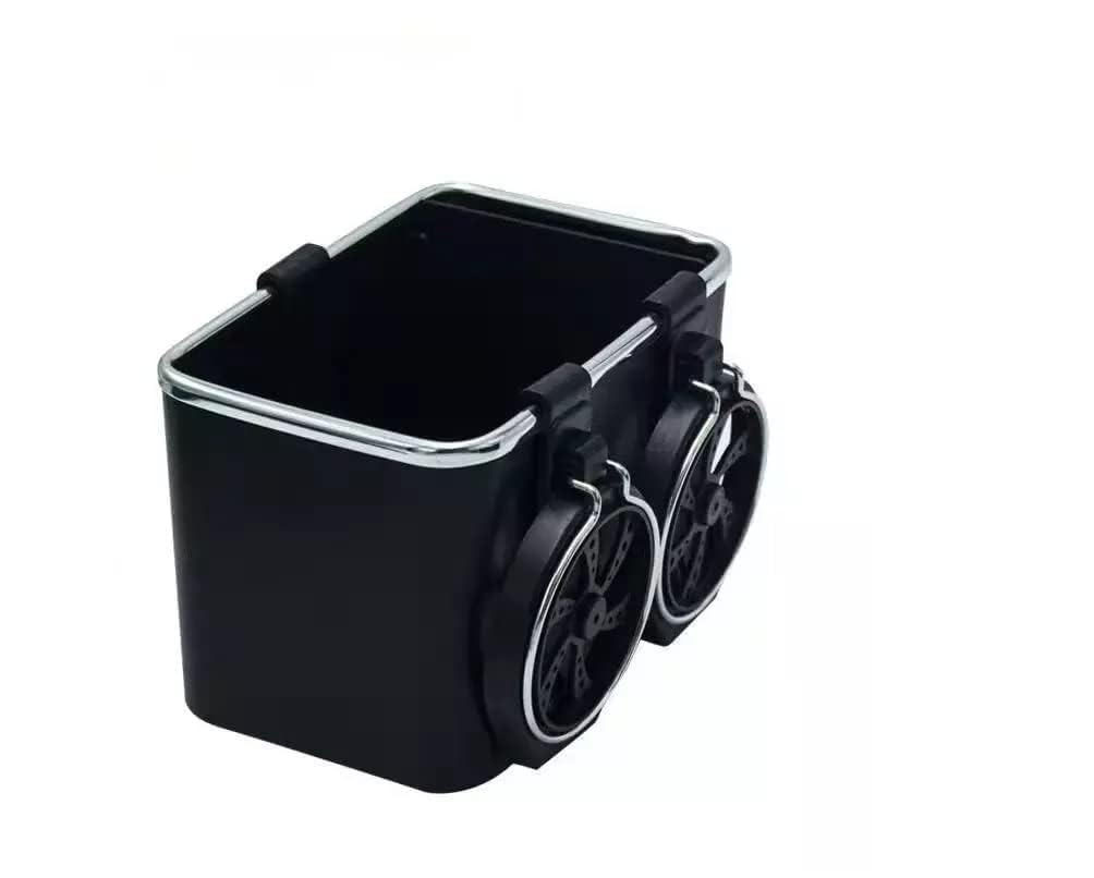 Car Armrest Storage Box with 2 Foldable Cup Holders  Universal Center Console Organizer for Car, SUV and Truck | Multifunction 
