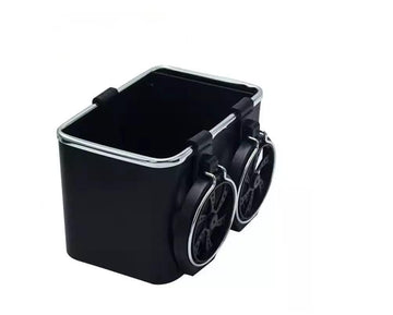 Car Armrest Storage Box with 2 Foldable Cup Holders  Universal Center Console Organizer for Car, SUV and Truck | Multifunction 