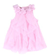 Wzsygdtc 0-24 Months Baby Party Dress Infant Girls One-Piece Romper Jumpsuit (Pink, 9-12 Months)