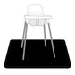Bapronbaby Minimalist Black Splash Mat - Waterproof Catch-All For Under High Chairs, Floors, Tables, Playtime Or Arts & Crafts -