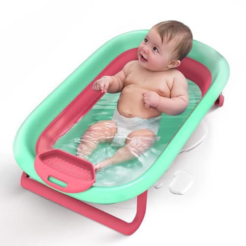 Staranddaisy Bath Tub For Baby 0-3 Years/Foldable Bathtub For Kids With Space Saving, Newborn Baby Folding Bathing Tub Girls & B